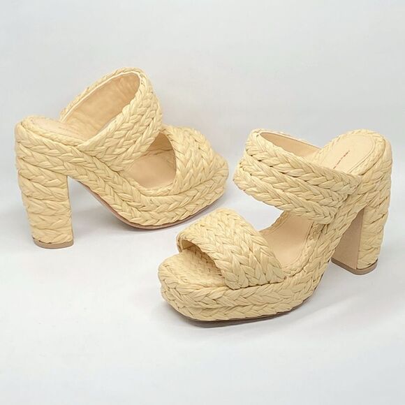 Bottega Veneta Trinity Weave Raffia Platform Sandals size 36 - Picture 12 of 15